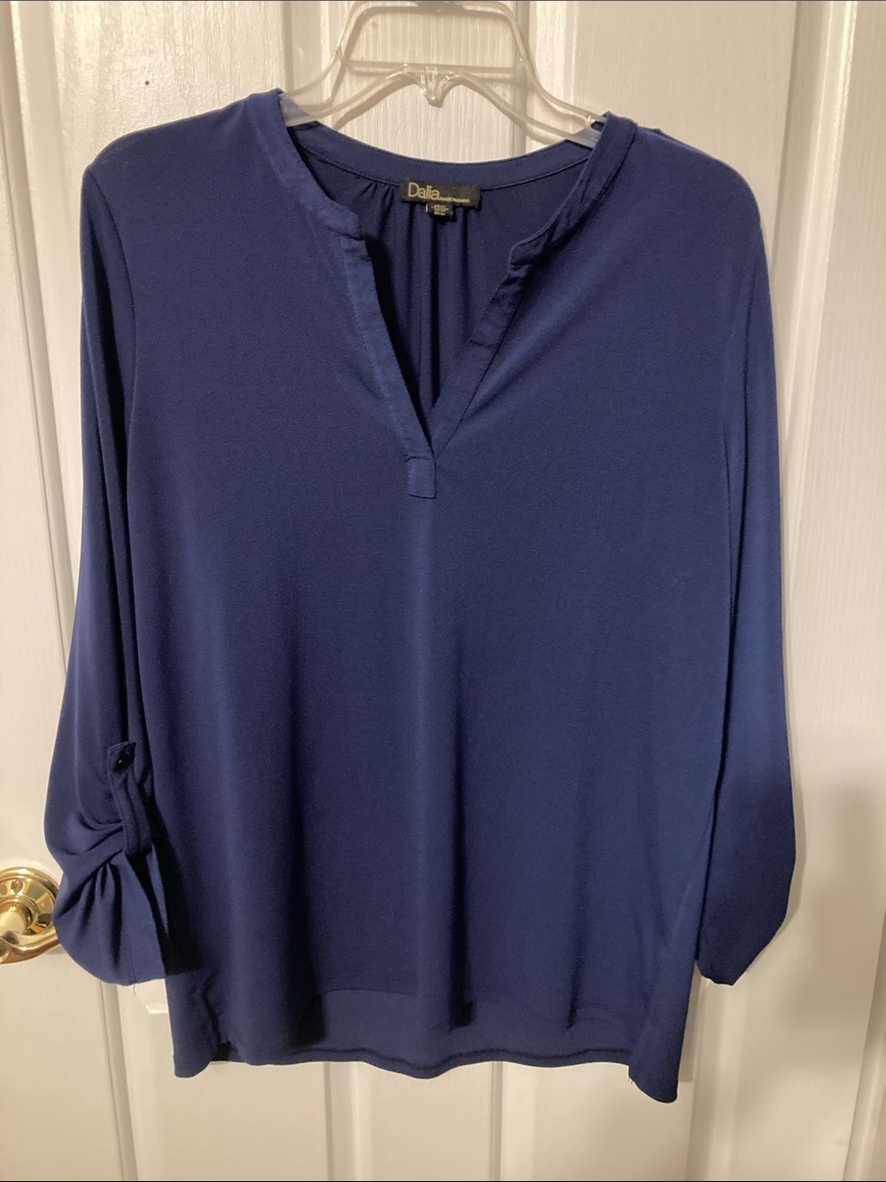 50% off in 3+ bundle, Dalia Royal Blue V-Neck Tunic